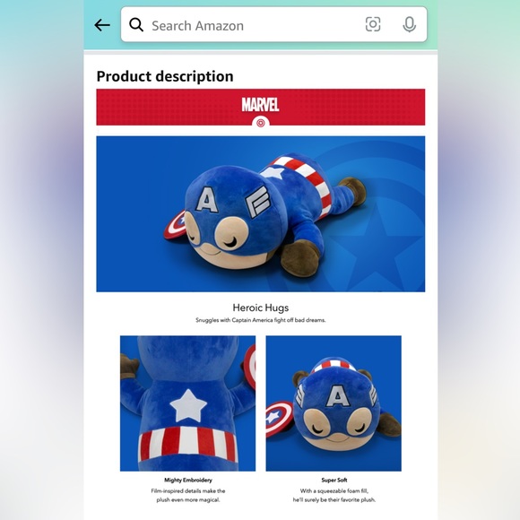 Captain America Plush - Picture 4 of 4